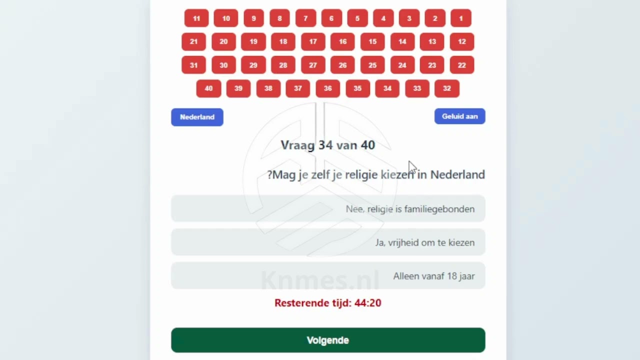 12-Volledige KNM-toets met antwoorden | التحضير لامتحان الاندماج في هولندا – Inburgeringsexamen
