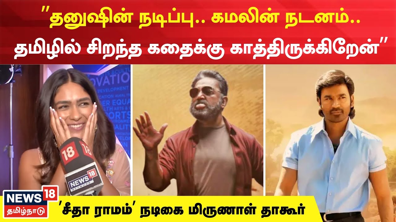 Mrunal Thakur Exclusive | தமிழ் மொழி குறித்து புகழ்ந்து பேசிய நடிகை மிருணாள் தாகூர்