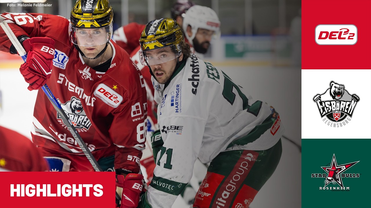 DEL2: Eisb&auml;ren Regensburg vs. Starbulls Rosenheim 6. Spiel | Highlights