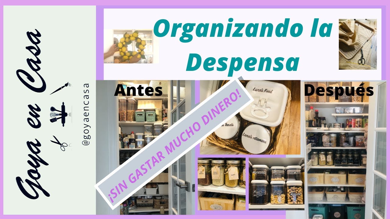 Como organizar una despensa pequeña | Organizando la cocina | Pantry makeover 2020