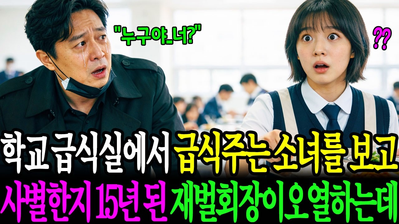 학교 급식실에서 급식주는 가난한 소녀를 보고 사별한지 15년 된 재벌회장이 오열하는데  I 노후사연I 사연라디오 I 인생사연
