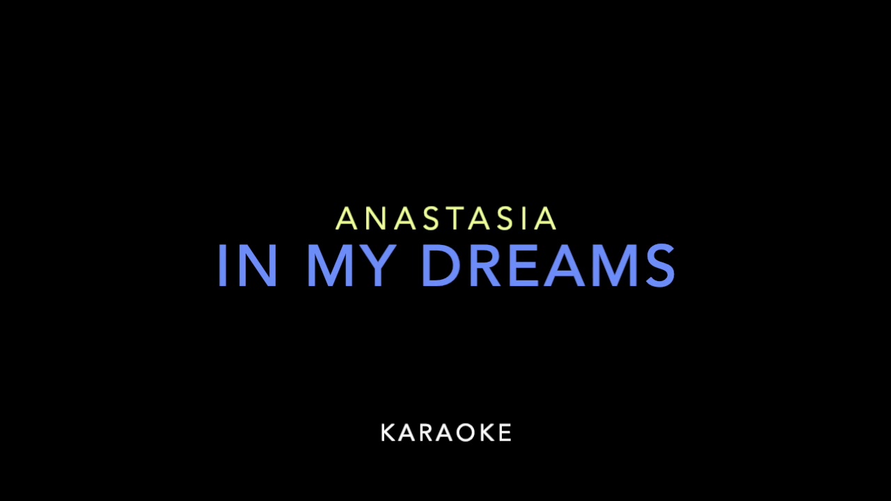 【KARAOKE】MUSICAL『ANASTASIA』 In My Dreams 【musical piano instrumental】ミュージカル アナスタシア ピアノ伴奏