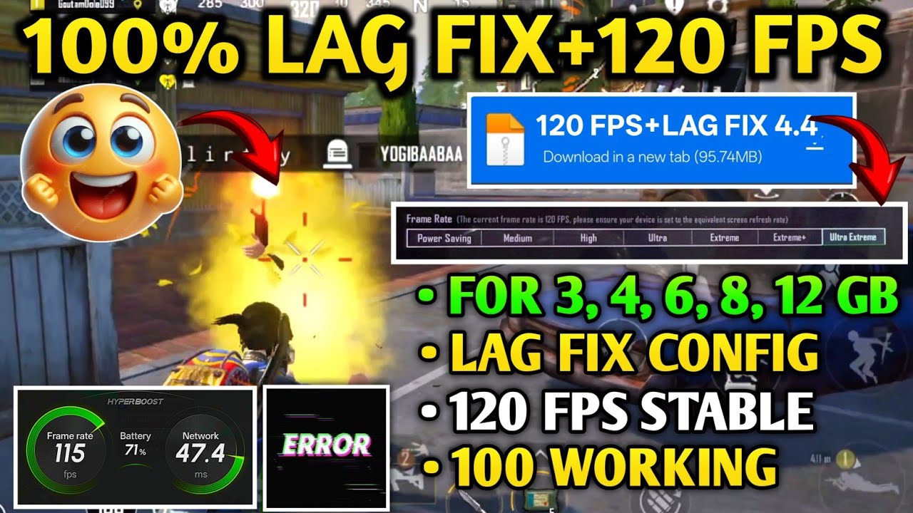 💫 BGMI & PUBG LAG FIX CONFIG | 120 FPS CONFIG BGMI | PUBG 120 FPS CONFIG | BGMI LAG FIX CONFIG