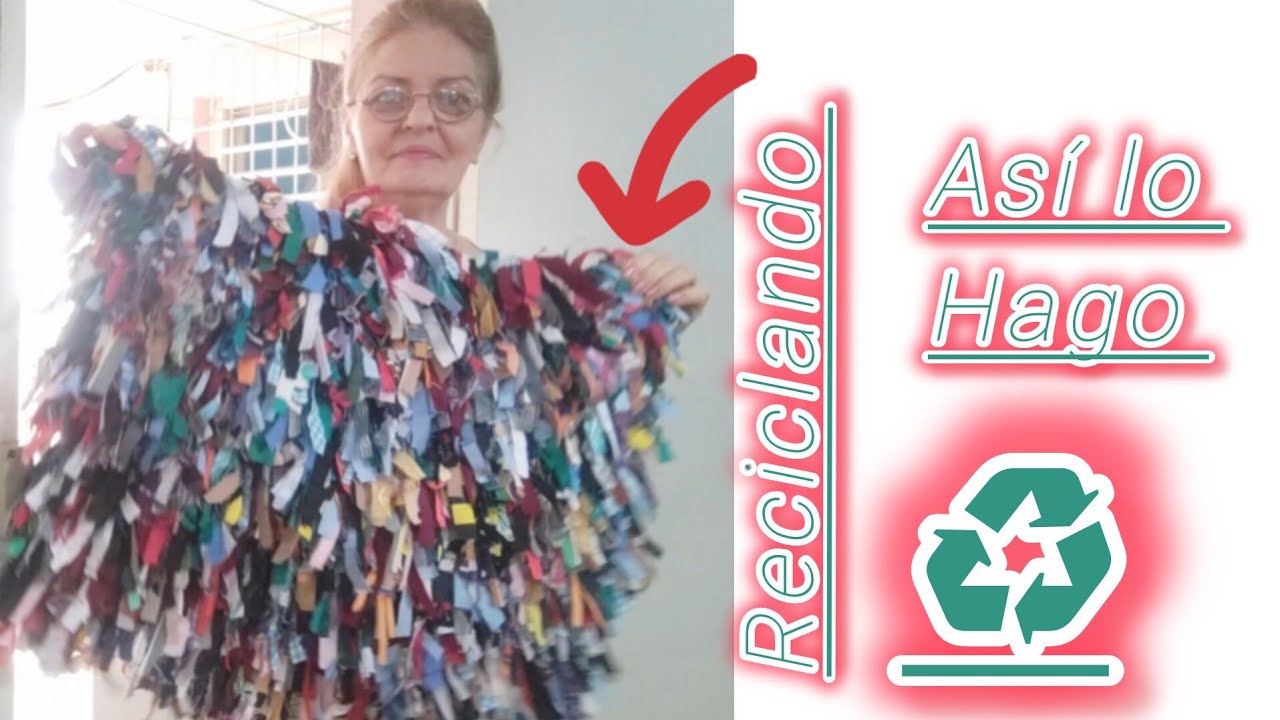 Cómo hacer alfombra de pequeños retacitos de tela. ✂️🪡. Ideas creativas.