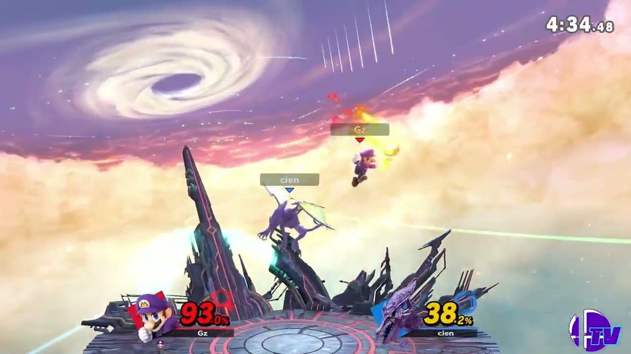 Shark Tank # 186  Losers Round 3 - Cien (Ridley) Vs. Gzus (Mario) - SSBU Tournament