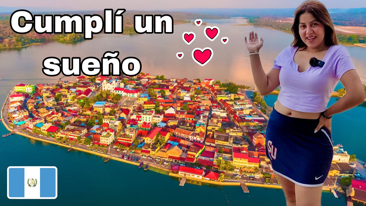 EMOTIVO: CONOCÍ la ISLA de FLORES en PETÉN 🇬🇹 DESTINO TURÍSTICO en GUATEMALA | 4K | Celinaz