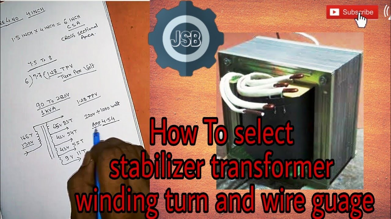 How To Select Stabilizer Transformer Winding Turn And Wire Gauge Easy At Home. YT-165