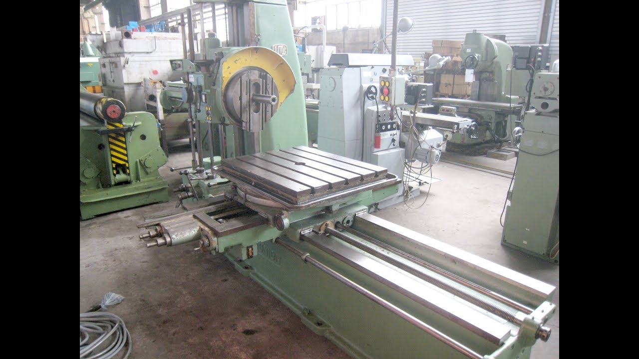 WMW Union BFT 63 Horizontal Table Type Boring and Milling Machine / Tischbohrwerk
