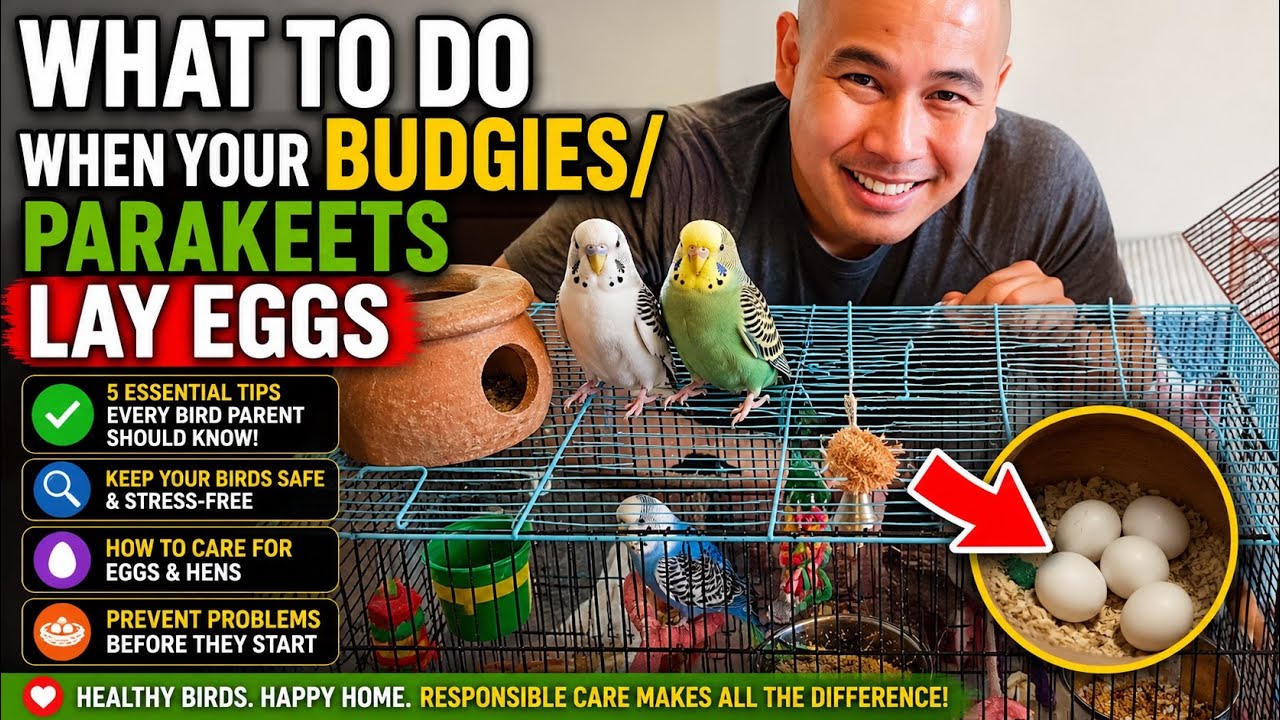 What to Do When Your Budgies/Parakeets Lay Eggs