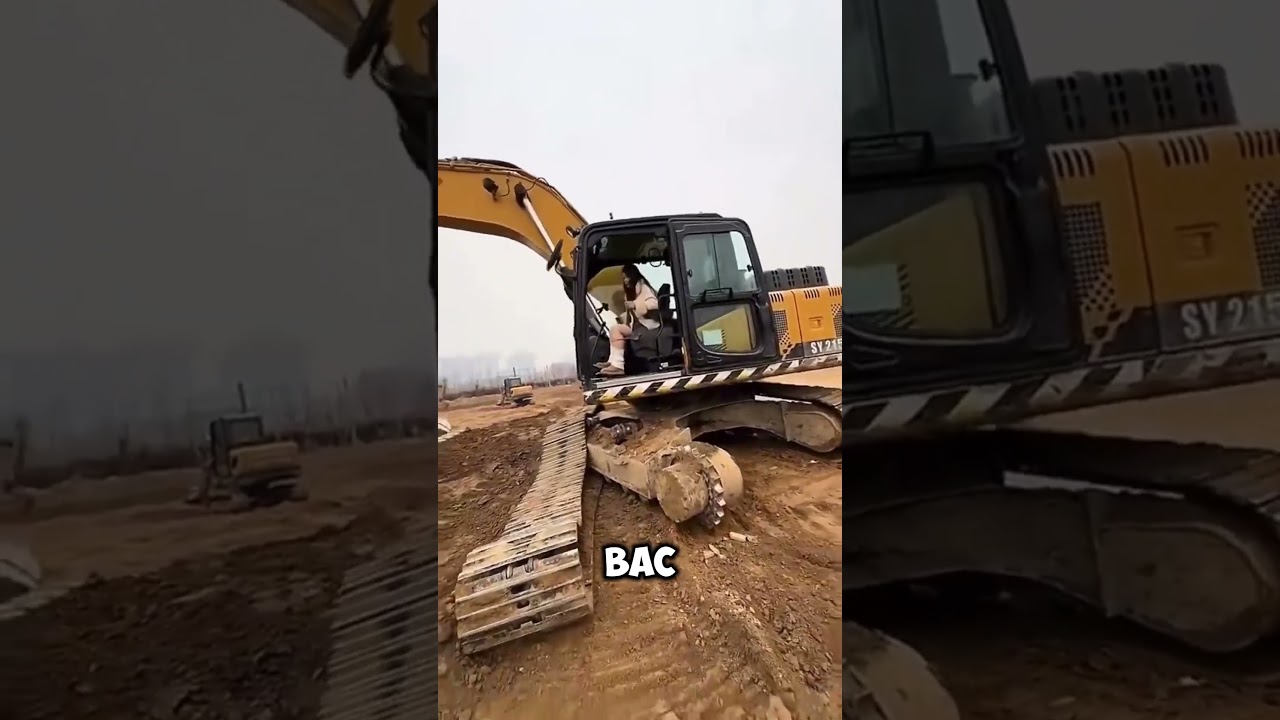 Как правильно одевать ГУСИНИЦУ😳 #экскаватор #excavator