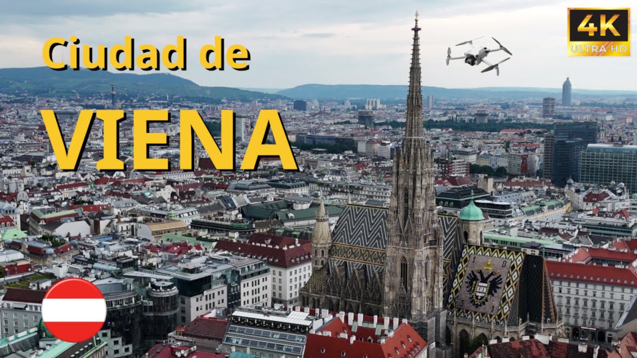 Viena DESDE EL AIRE | AUSTRIA | Julio de 2025. (4K)