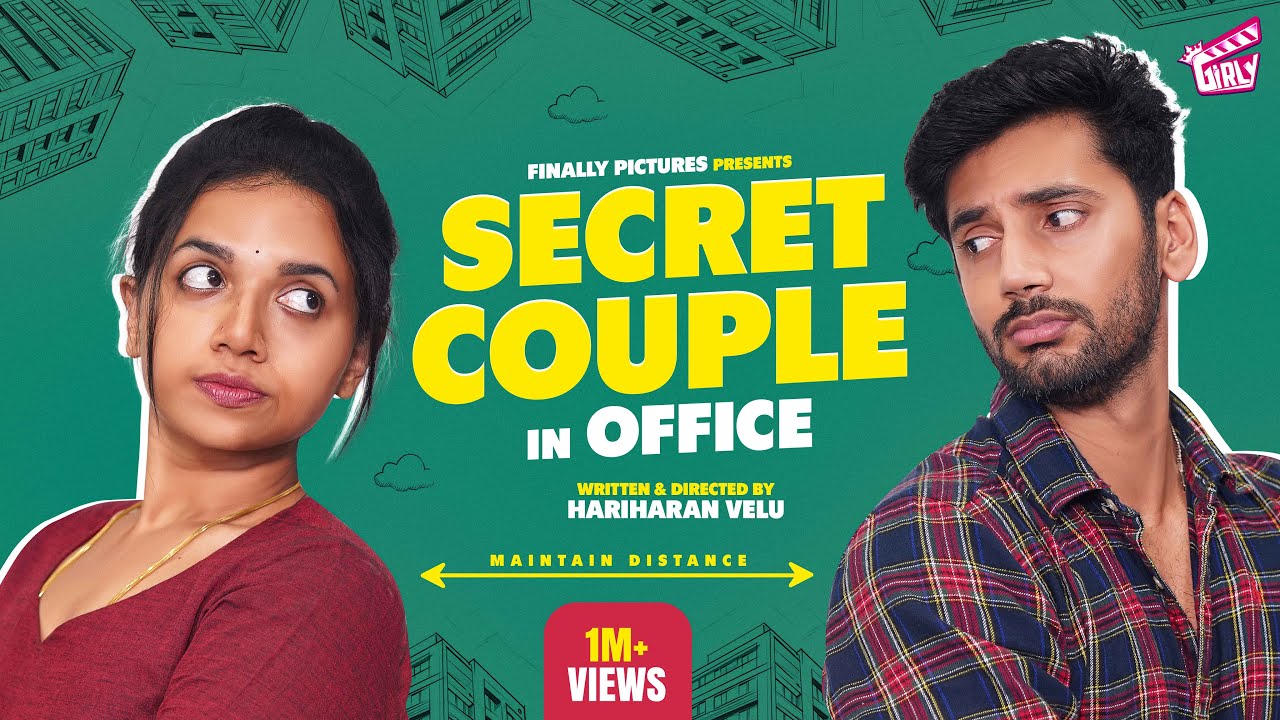 Secret Couple In Office 👩🏻‍❤️‍💋‍👨🏻- Epi 01 | Adhithi, Aravind | Hariharan Velu | Comedy | 4K | Girly