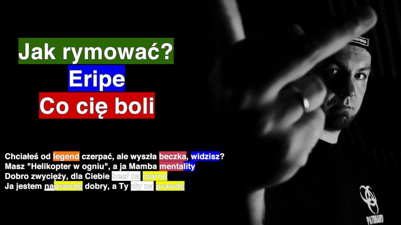 Jak rymować? | ERIPE - CO CIĘ BOLI (Diss)