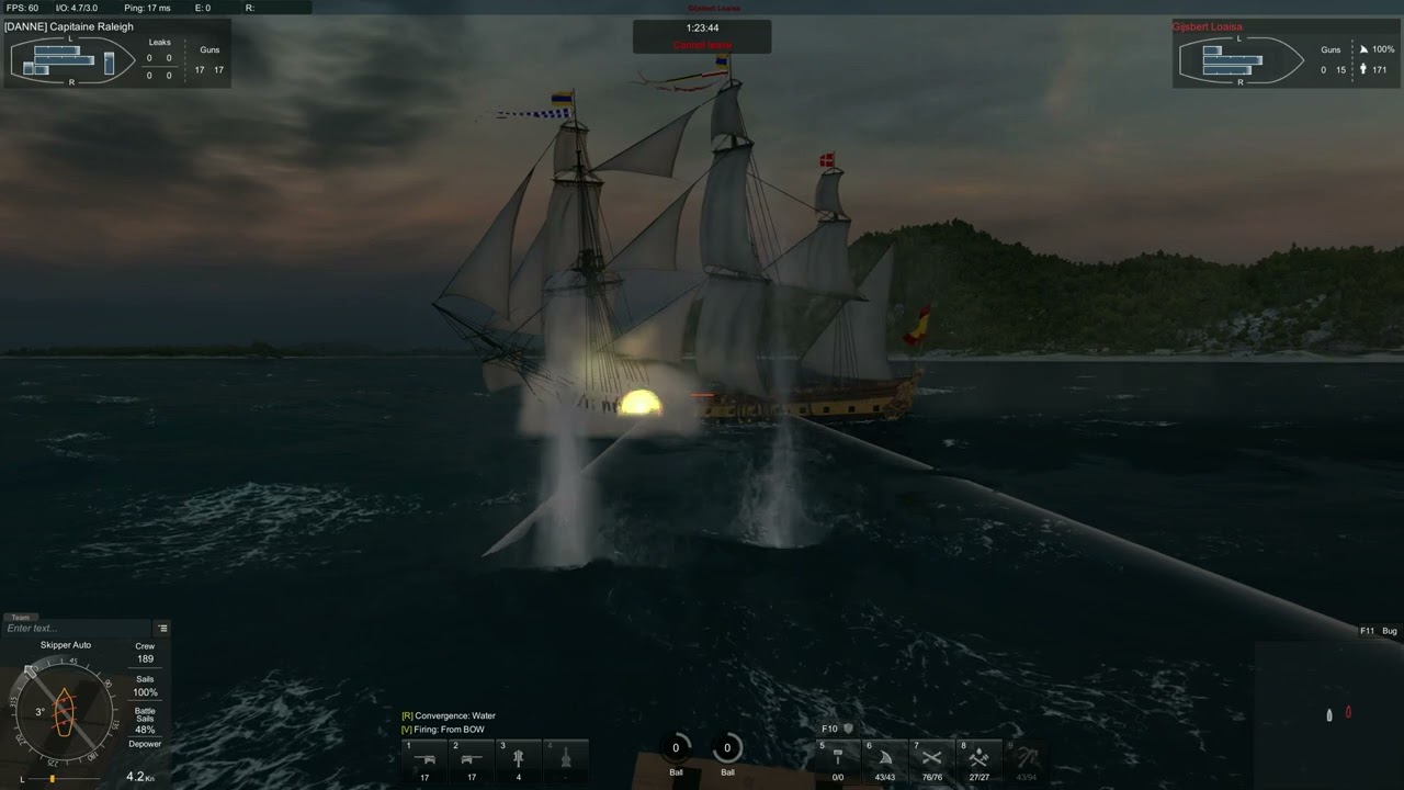 Naval Action - Galeon v La Renomee (Test server)