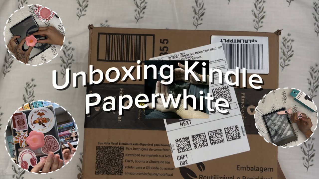 Unboxing Kindle Paperwhite + acessórios - to obcecada