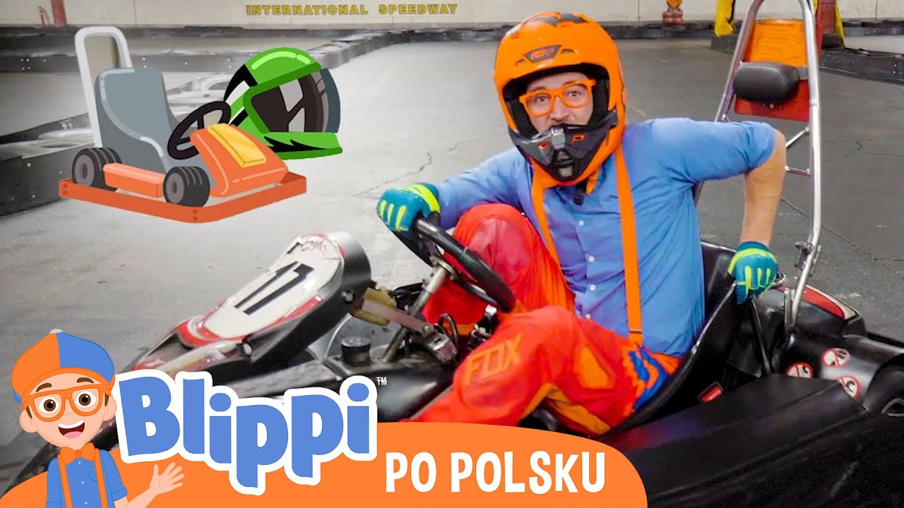 Superszybkie gokarty | 📙Blippi po polsku📙Nauka i zabawa dla Dzieci