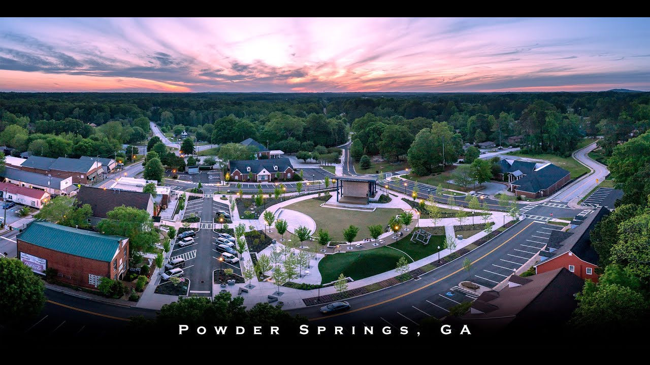 Powder Springs by Drone 4K