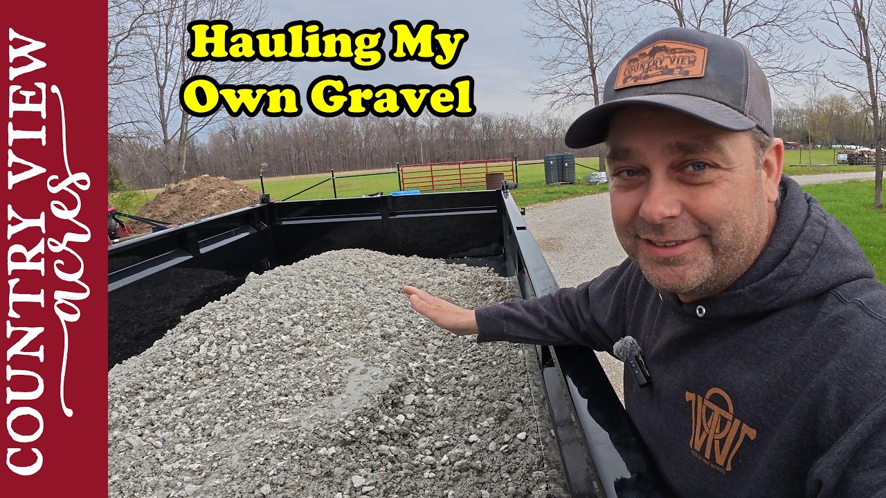 I Finally Bought a Real Dump Trailer.  First Job, Hauling Gravel and Fixing the Driveway