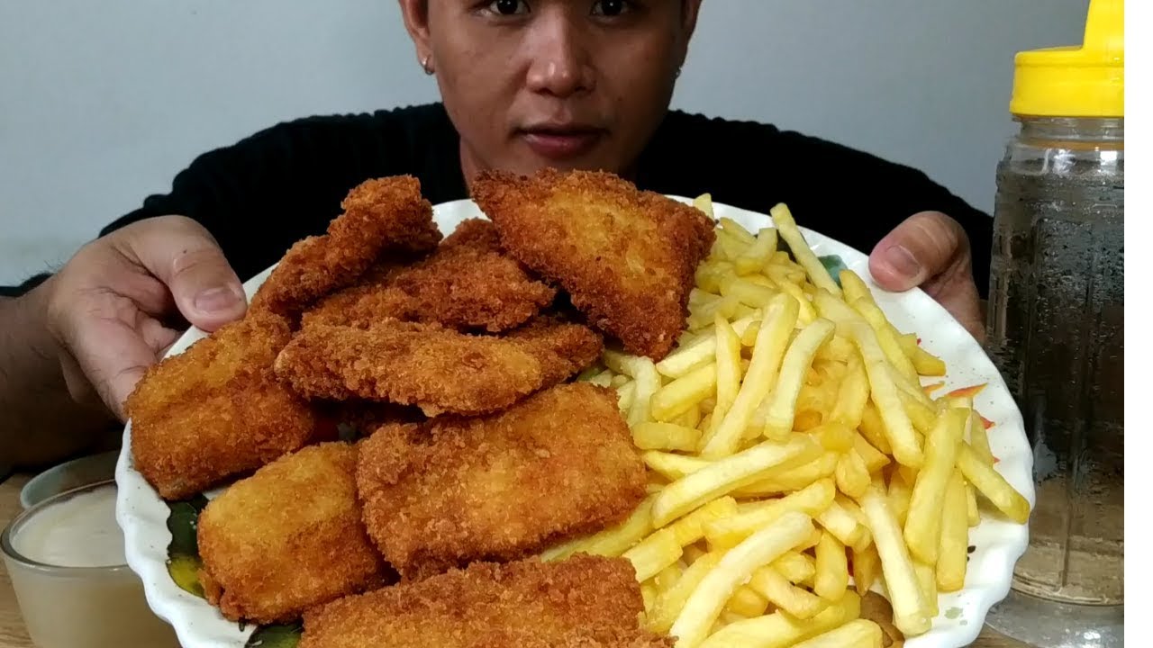 Fish fillet at Fries Mukbang