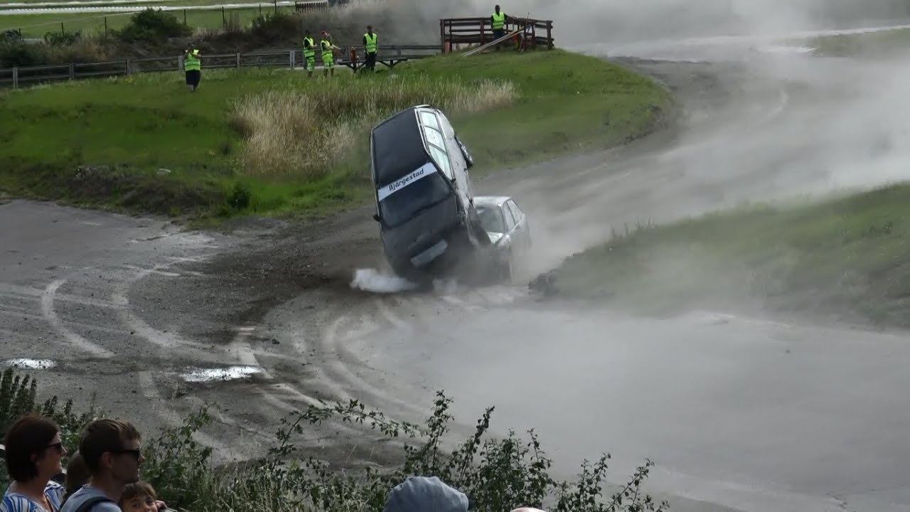 Folkrace brutal crash in Kalmar