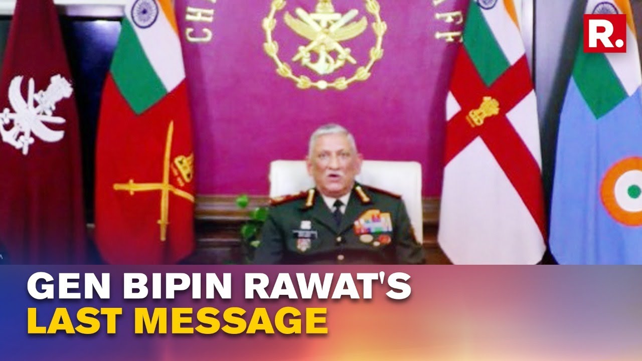 CDS Rawat's Last Message, Recorded A Day Before Demise, Played At Swarnim Vijay Parv Event