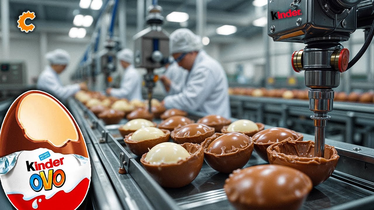 How KINDER OVO is made in the FACTORY - Industrial Process
