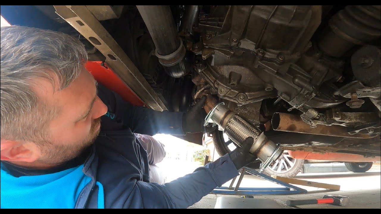 Exhaust flex pipe replacement DIY Corsa vxr