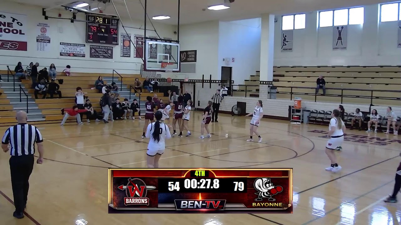 NJSIAA PLAYOFFS BAYONNE HIGH SCHOOL GIRLS VARSITY BASKETBALL VS WOODBRIDGE RD. 2