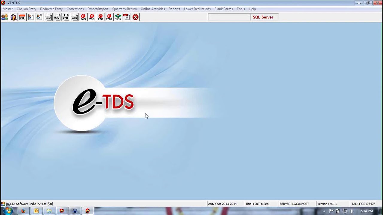 Zen e TDS Software Correction Return Preparation Process