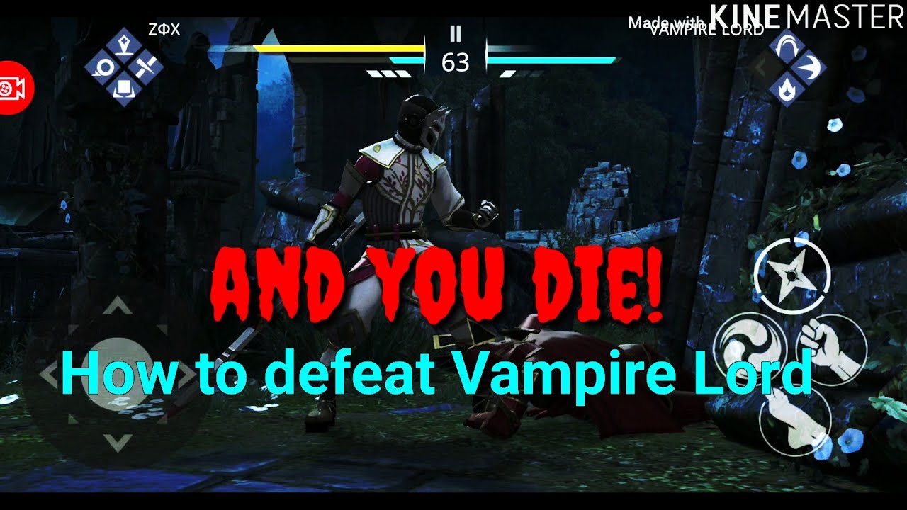 Shadow Fight 3:how to defeat Vampire Lord