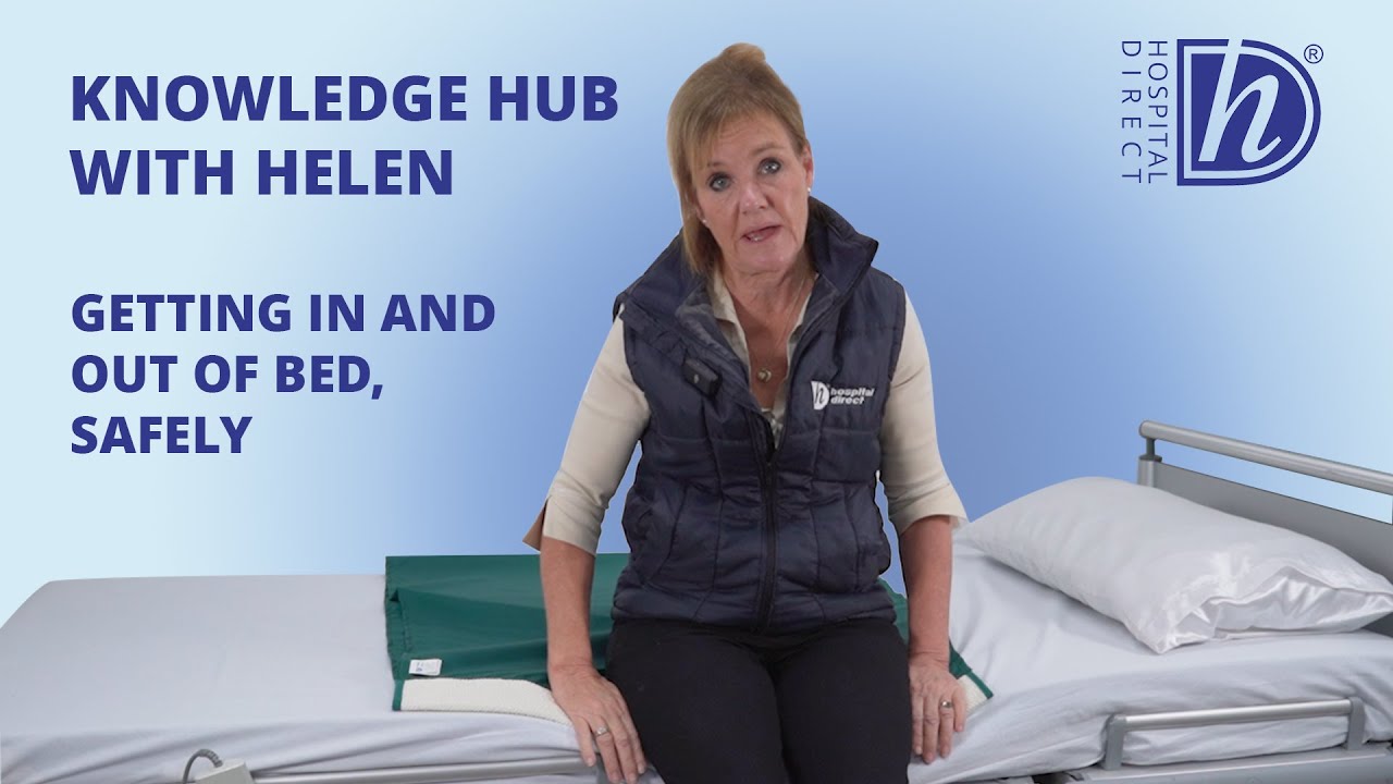 Getting in and out of bed safely, using an Anti-Slip Slide Sheet