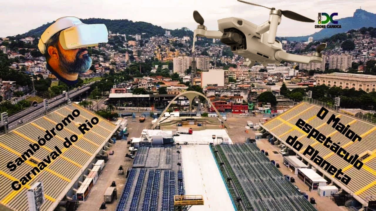 Drone Mavic Mini Invade o Sambódromo no Rio de Janeiro