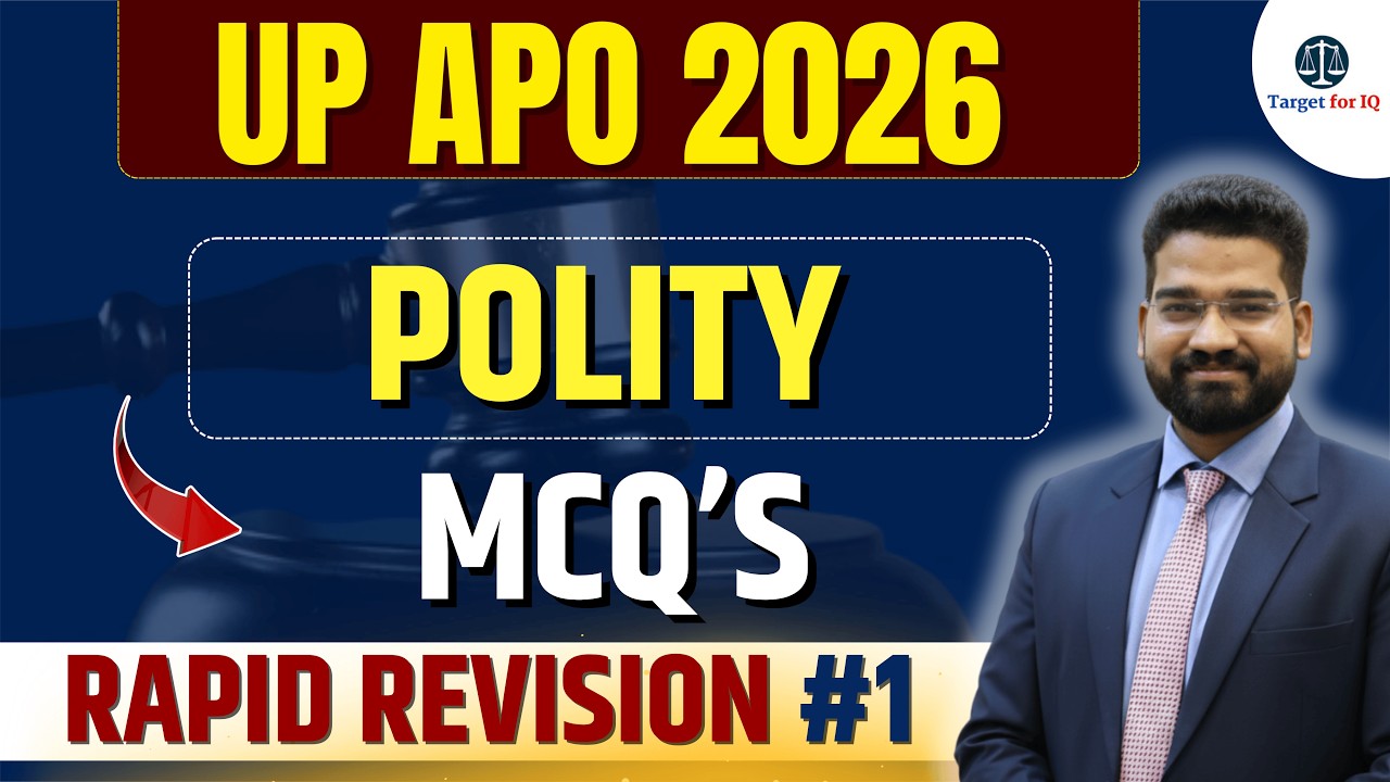 UP APO 2025 | UP APO Prelims | Top 70 MCQ's Polity | Rapid Revision #1 | #upapo2025 #upapoexam