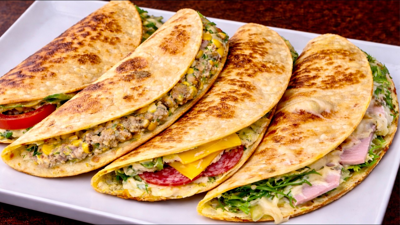 Nur Tortilla und ein paar Zutaten – ein einfaches Rezept in 10 Minuten
