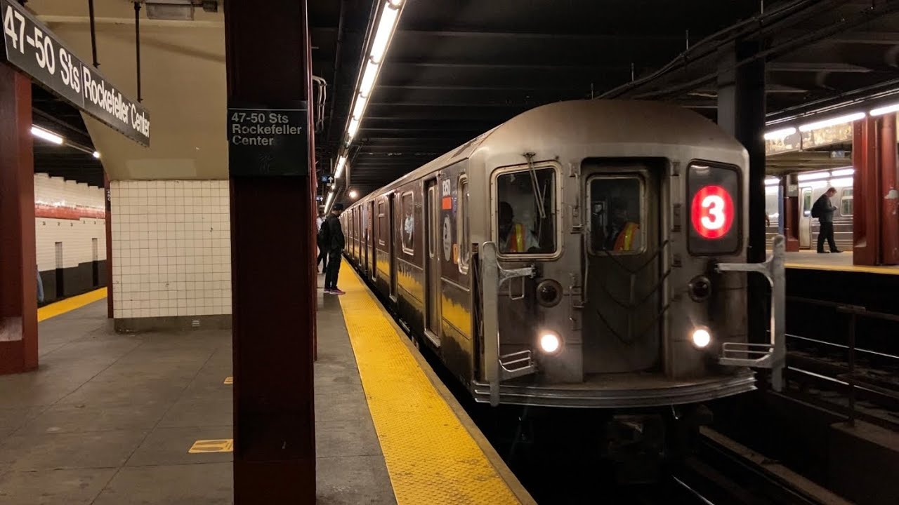 IND 6th Ave Line: (B) (D) Express and (F) (M) Local Trains with R62 (3) Train @ Rockefeller Center