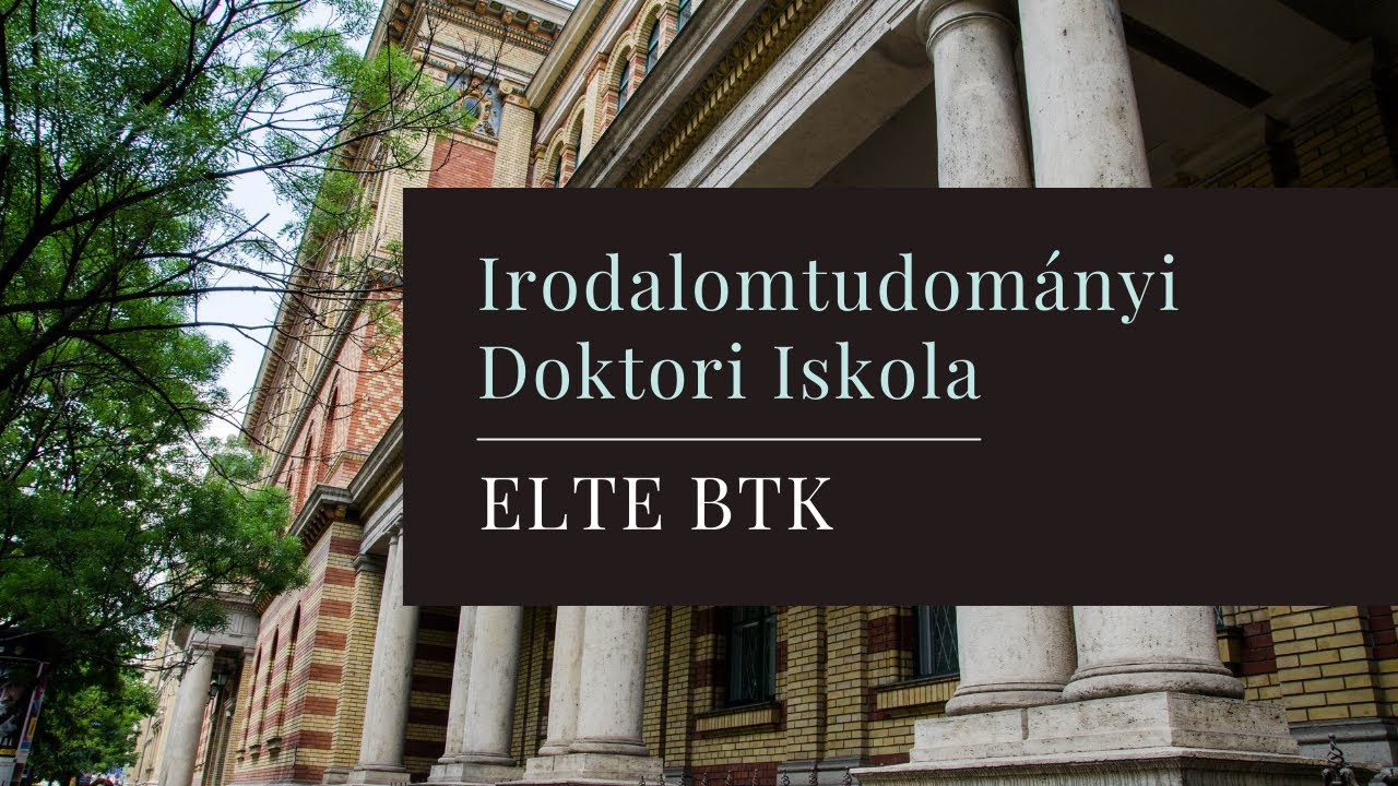 Bemutatkozik az Irodalomtudományi Doktori  Iskola (PhD nyílt nap 2021)
