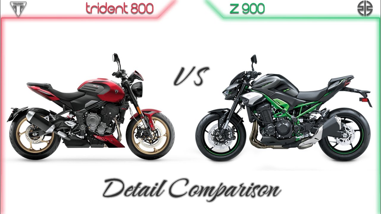 Triumph Trident 800 против Kawasaki Z900 | Сравнение мощности, производительности и характеристик