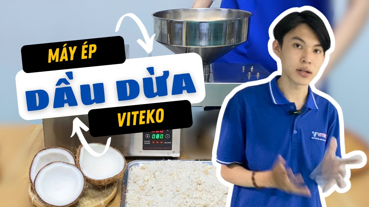 Máy ép dầu dừa gia đình – Ép nhanh, sạch, giữ trọn dưỡng chất (VITEKO)