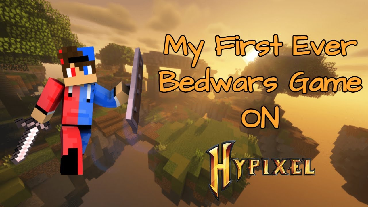 My first ever Bedwars game on Hypixel