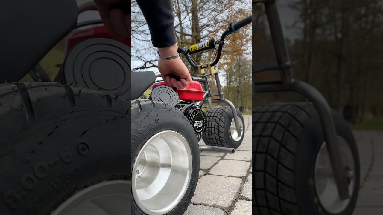 Mini trike build plan #dirtbike #pitbike #custombike #engineering #racing #threewheeler