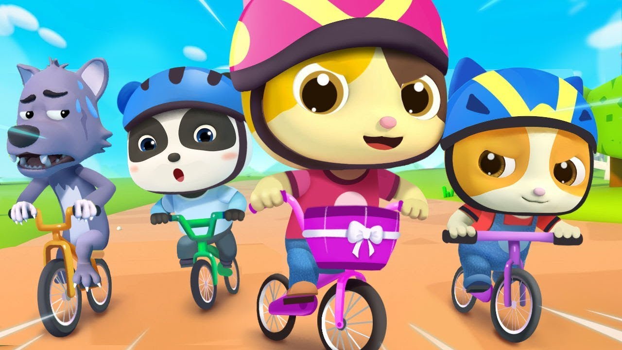 Bayi Kucing Timi & Mimi Balapan Sepeda | Lagu Anak-anak | BabyBus Bahasa Indonesia