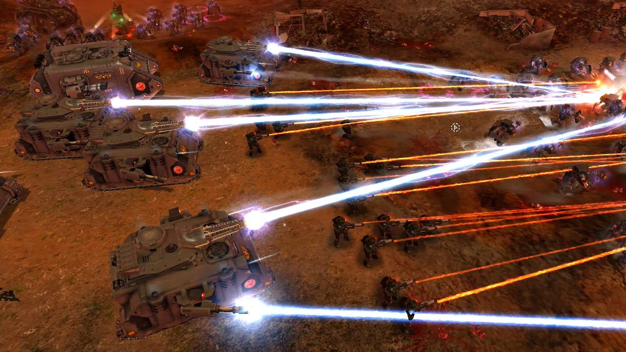 Unification Mod 2021: Survival: Steel Legion & Red Scorpions vs Dark Eldar - Dawn Of War: Soulstorm