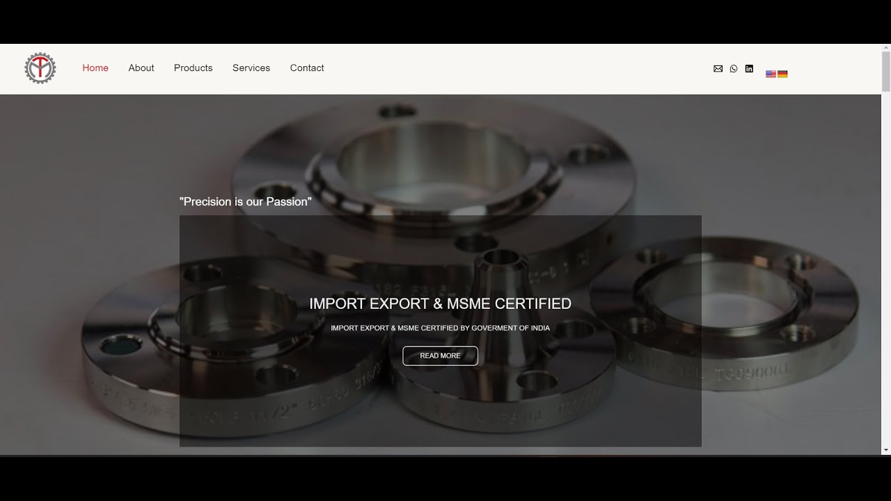 Seagull IT Solutions presenting TechnoMech Manufacturing company |  Website development |Ecommerce