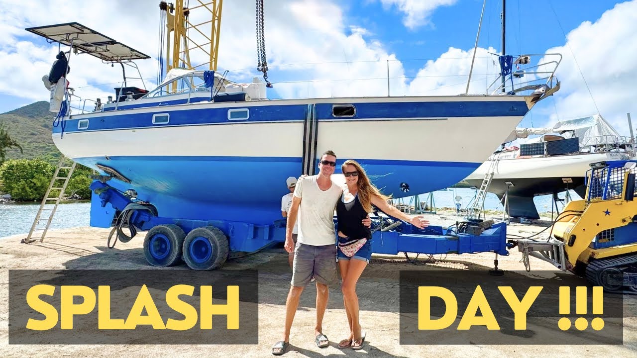 ⛵️После 9490 ЧАСОВ НА ВЕРФЬЕ... | ДЕНЬ РАЗБРЫЗГИВАНИЯ! | Hallberg Rassy 352