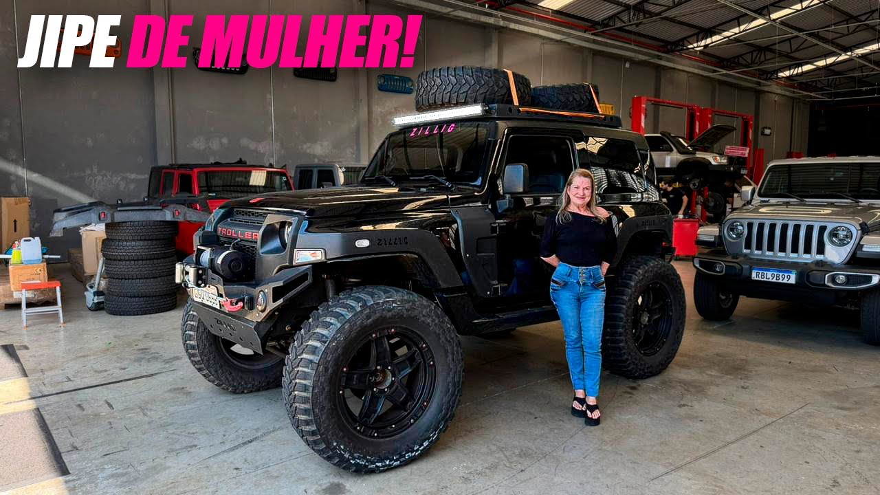 ELA MONTOU UM TROLLER GIGANTE COM PNEU 40” E 300 CV PARA O DIA A DIA!!