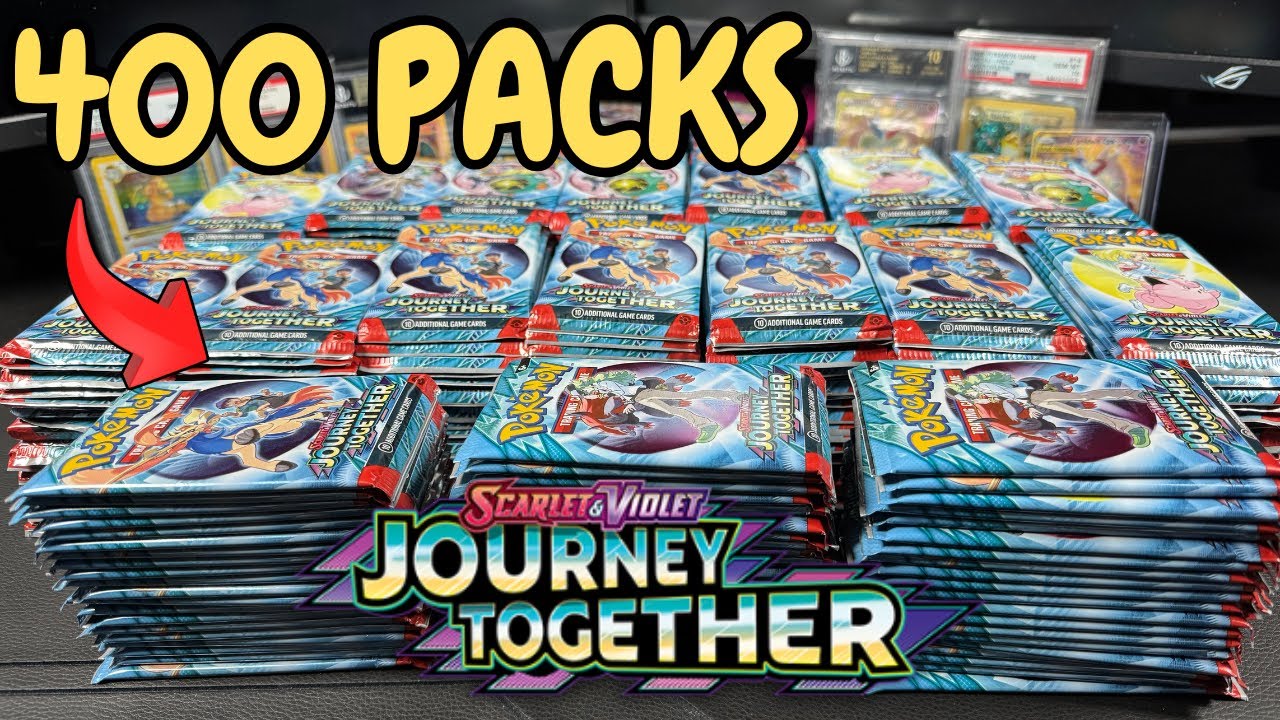 Opening 400 Packs of Pokemon Journey Together!