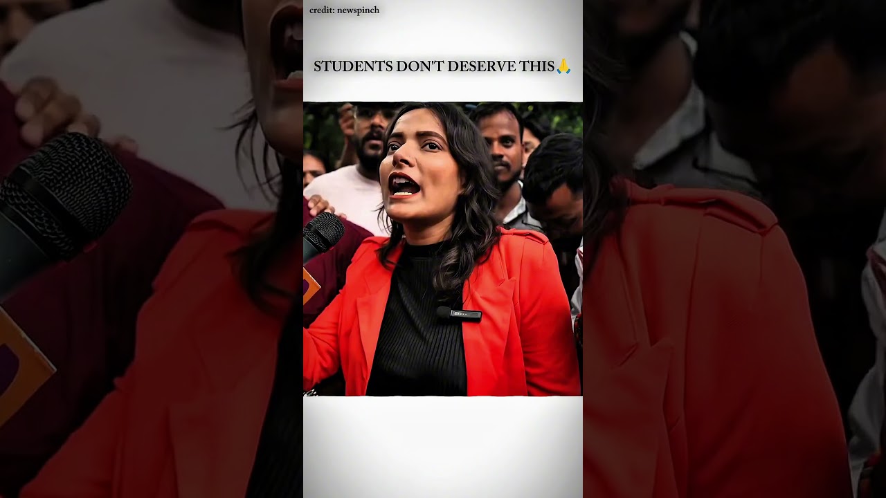 Police Lathi Charge on Students💔🙏 @TheNewsPinch #india #news #media #student #protest