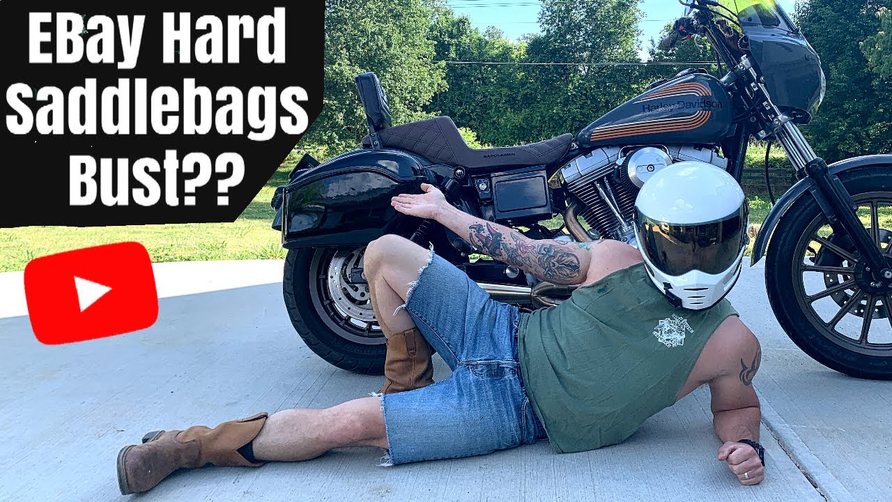 $60 Harley Dyna Ebay Hard Saddlebags  review and install