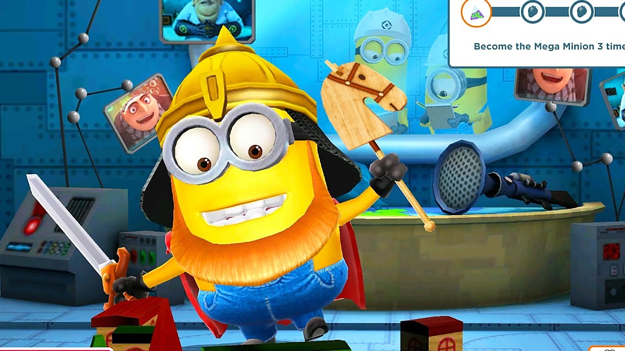 Bogatyr minion became Mega minion 8 times in Super silly fun land