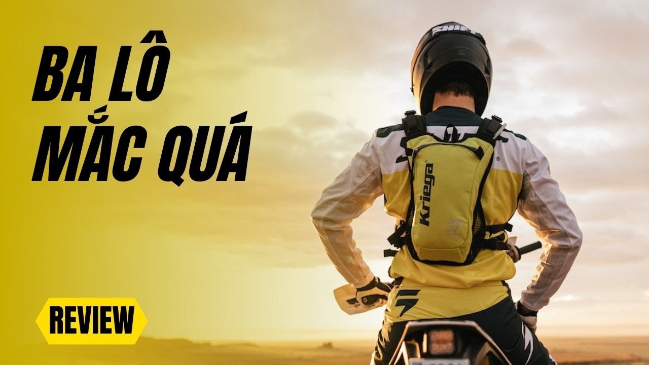 Ba lô túi nước cào cào Kriega Hydro2 và Hydro3